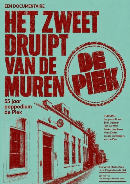 Zweet druipt van de muren - 55 jaar poppodium de Piek, Het